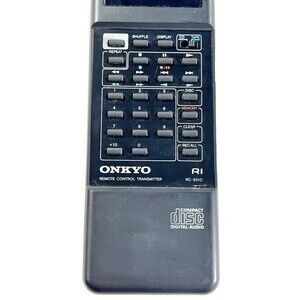 Onkyo RC-201C Replacement Black Remote Control for: RC201C DXC201 DXC200 Tested